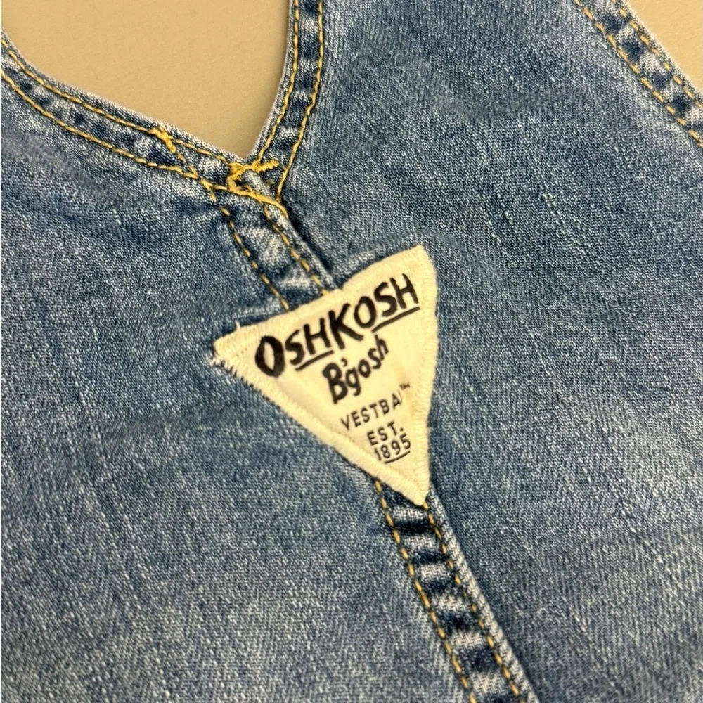 OshKosh B’gosh Kids Denim Overalls Cotton Elastane Size 6 / 6X